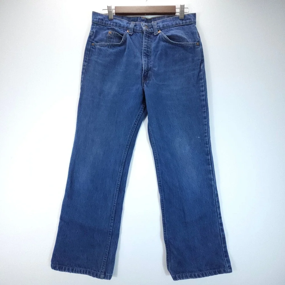 VTG 80s Levi's Orange Tab Jeans Mens 29x25 Blue Straight Leg Denim Grunge USA
